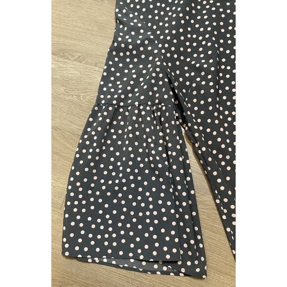 Boden Womens 3/4 Sleeve Gray w/Pink Polka Dot Blouse Sz 16 Casual Retro Workwear - Picture 3 of 8